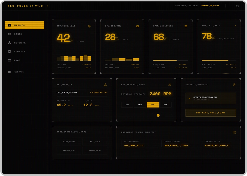 NE0_PULSE — amber theme
