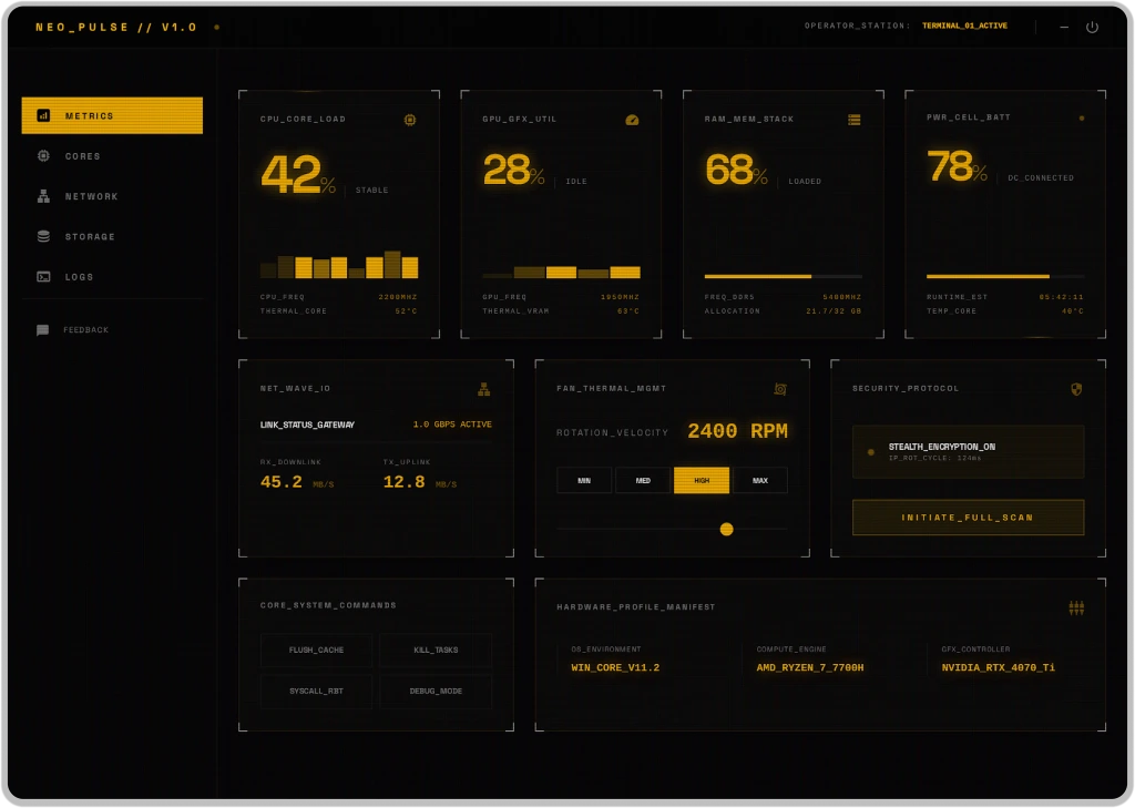 NE0_PULSE — amber theme