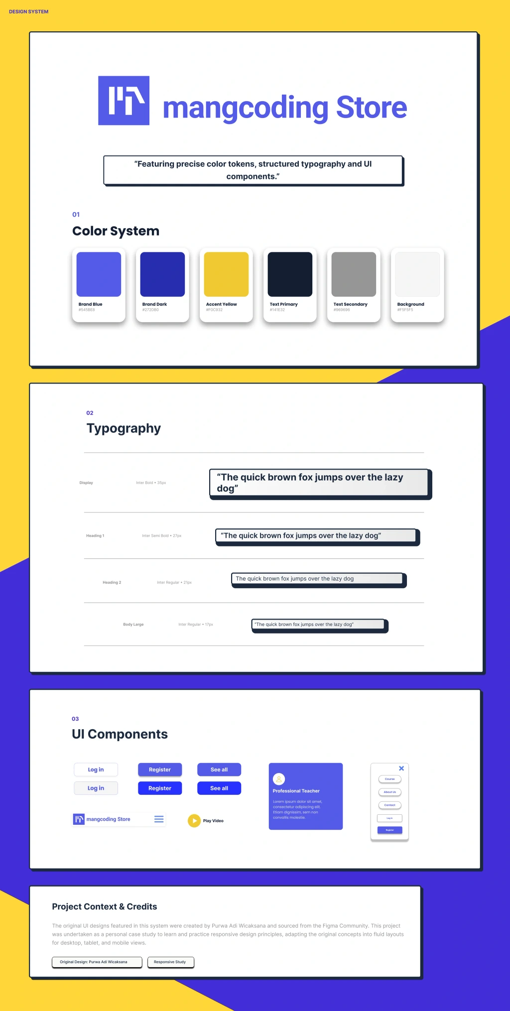 Responsive — design system
