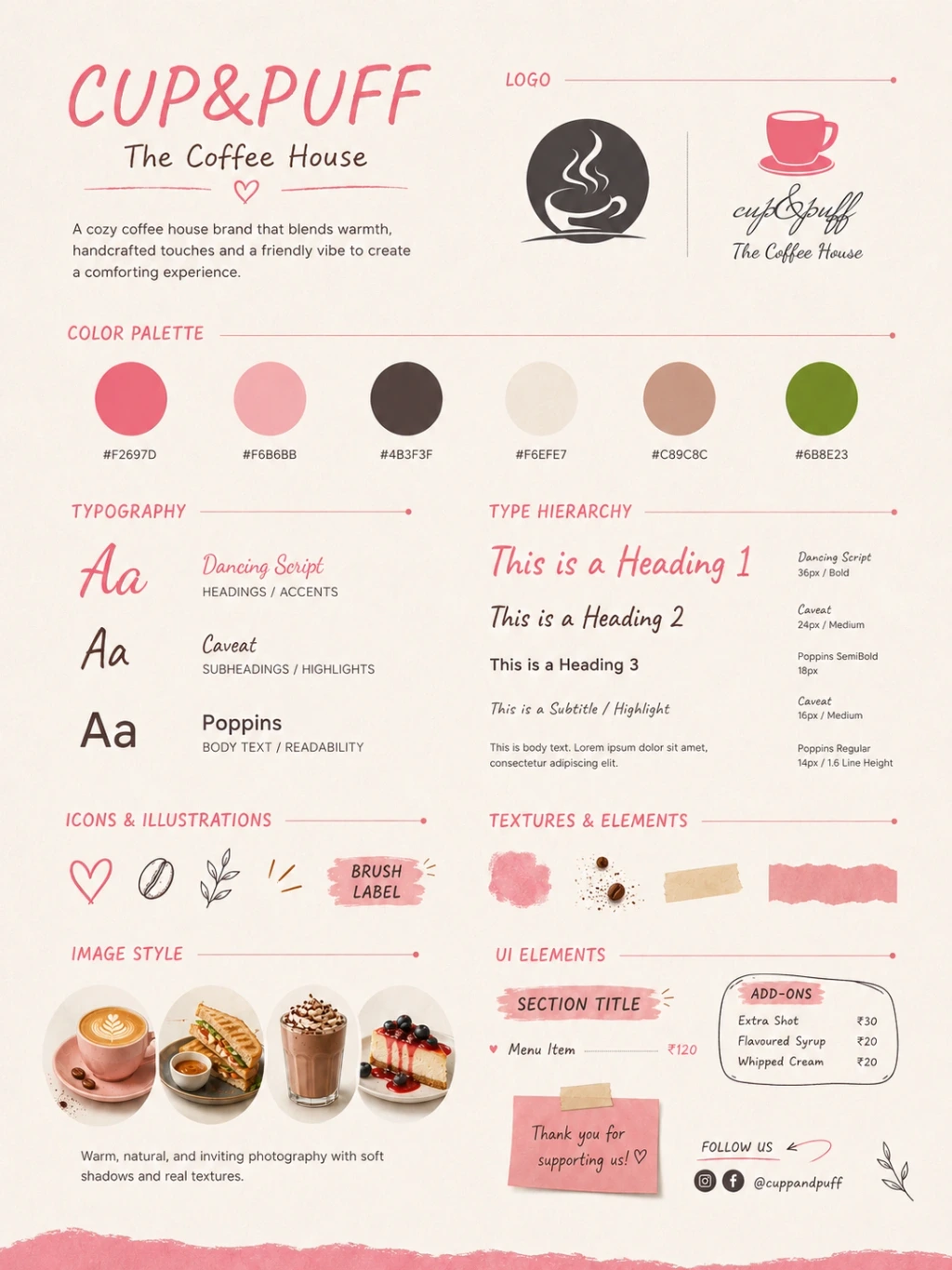 Menu Design — design system