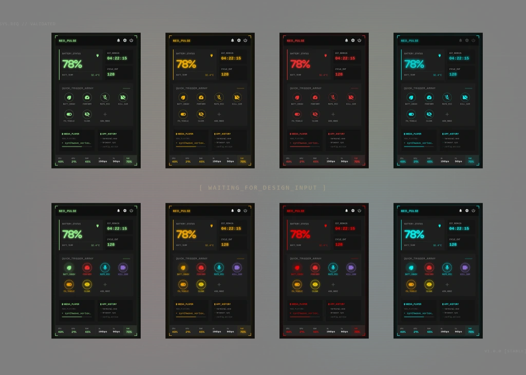 NE0_PULSE — floating widget