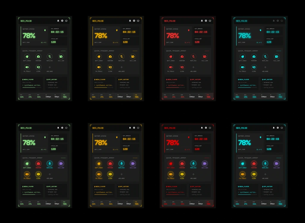 NE0_PULSE — floating widget revision