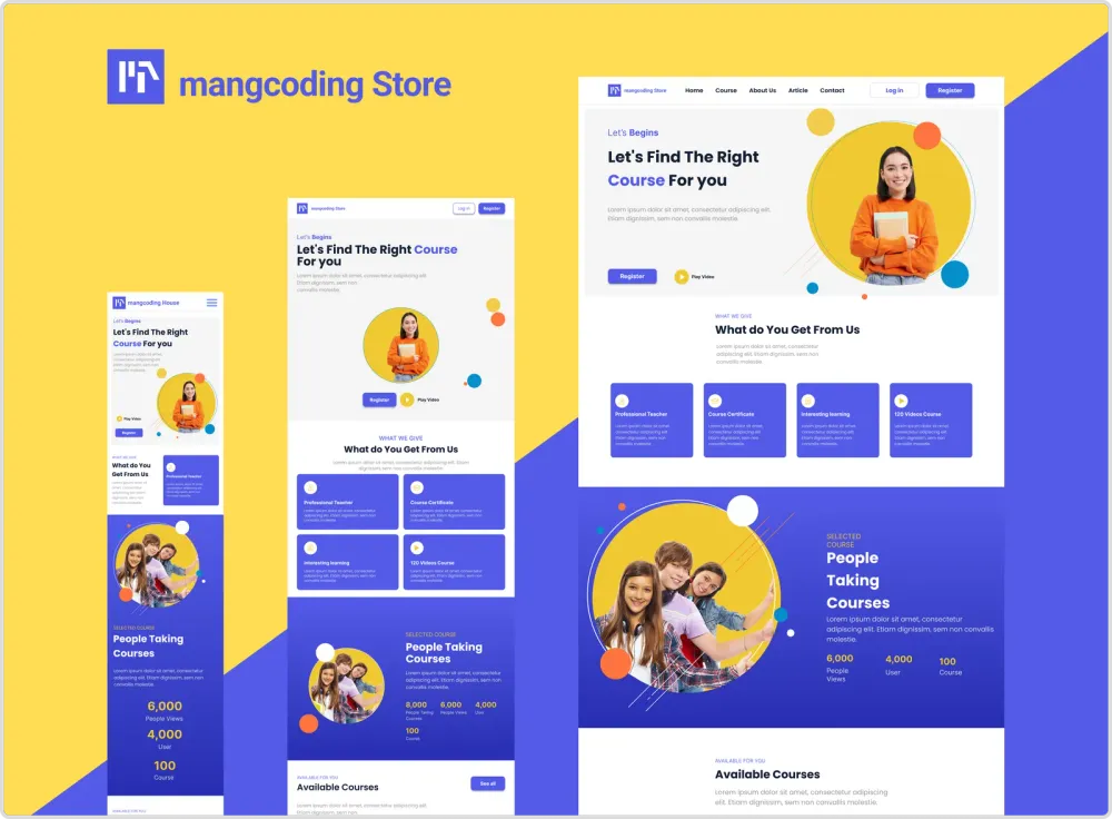 Landing Page — example work