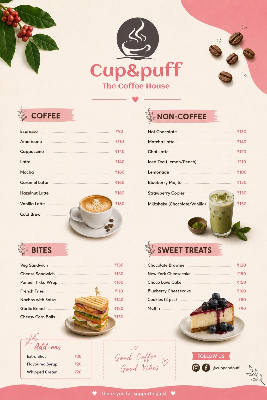 Menu Design — variant 1